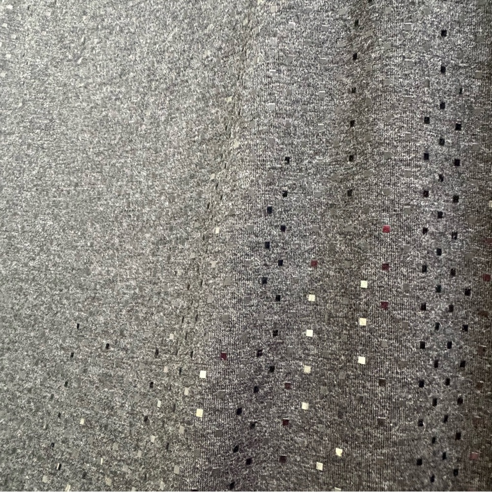St. John Paillettes Charcoal Gray Micro Square Sequin Stretch Tank Top, Large - Picture 4 of 11